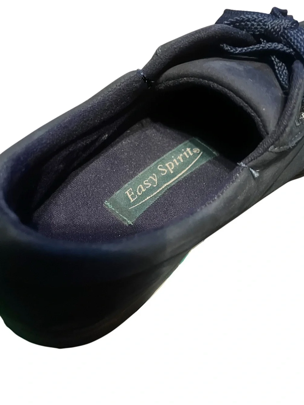 Easy Spirit Women’s Navy Suede Lace-Up Sneaker